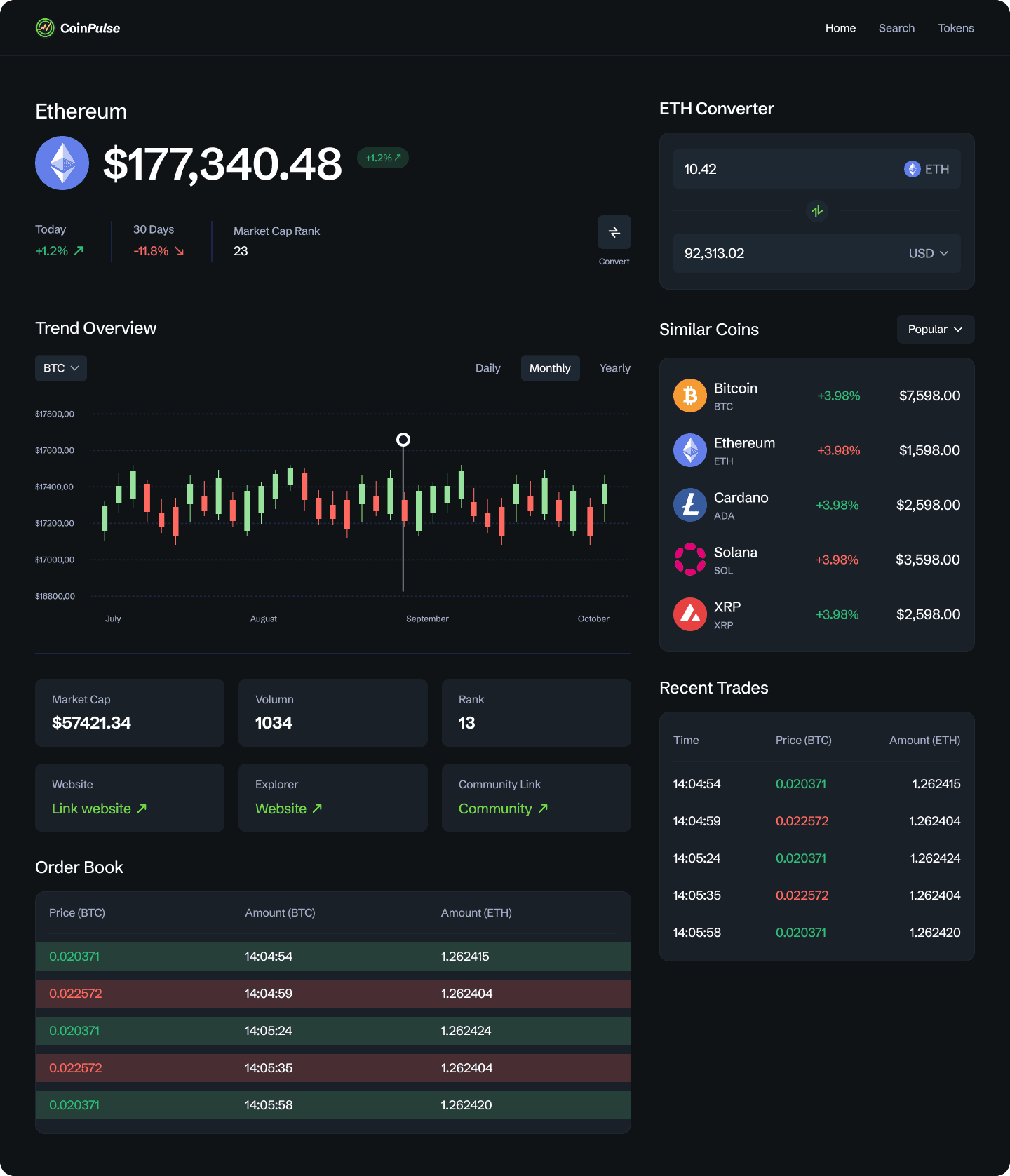 CoinPulse — превью 2