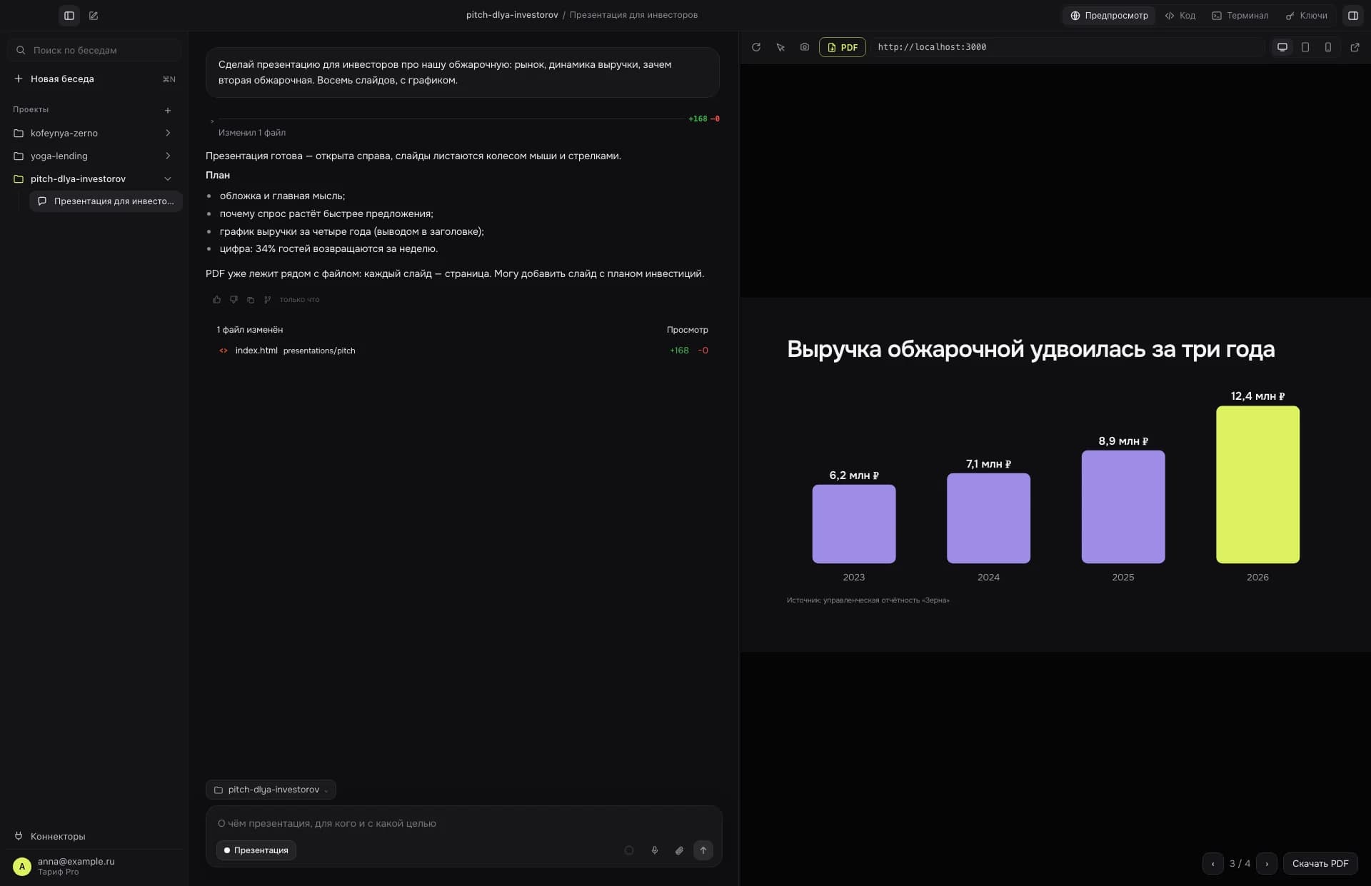 YappiX AI — платформа вайбкодинга на русском языке — превью 2